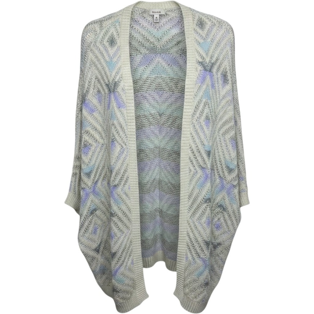 NWT Mudd Women's Cardigan Size Medium Boho Southwestern Cottagecore Crochet Open